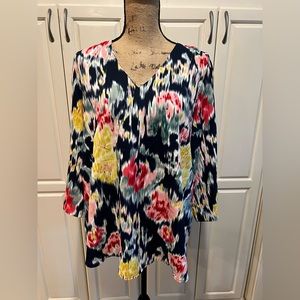 Jodiful 3/4 sleeve tunic sz L